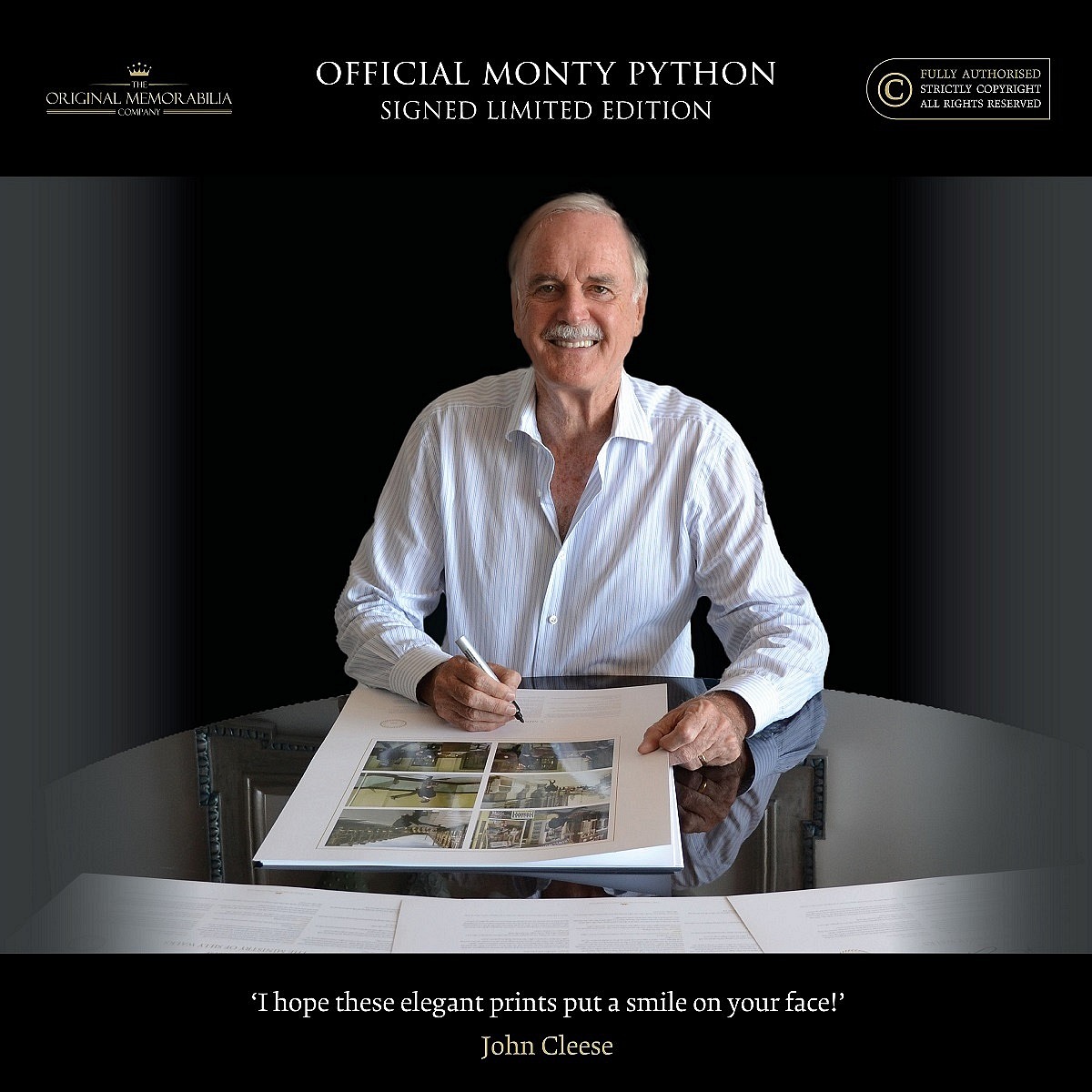 John Cleese signed Monty Python Silly Walks