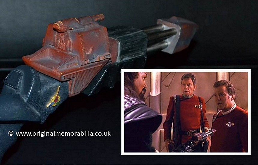 Star Trek VI The Undiscovered Country Klingon Disruptor Pistol "Shotgun-style"