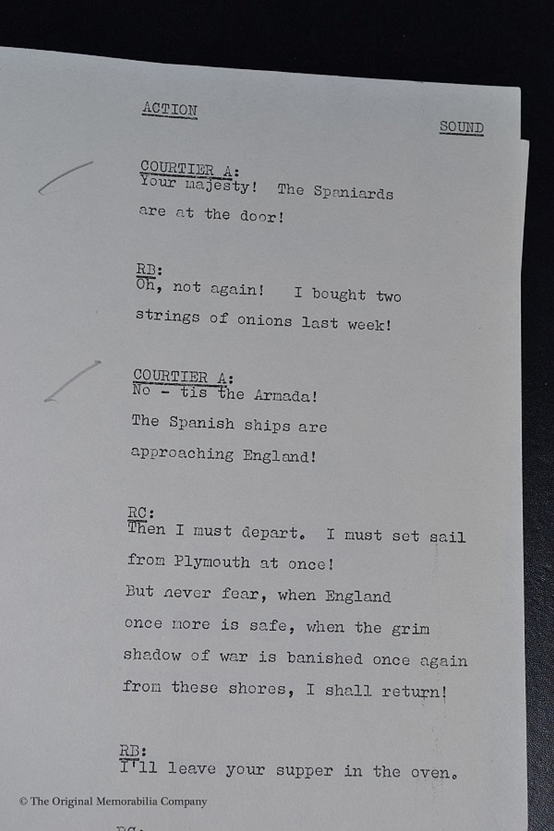 Rare 1971 G. Wiley script 'Elizabeth Ah Ha'