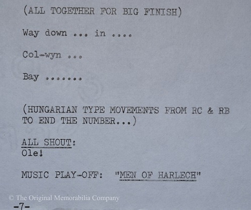 1972 Two Ronnies musical number 'Liz & Dick' script