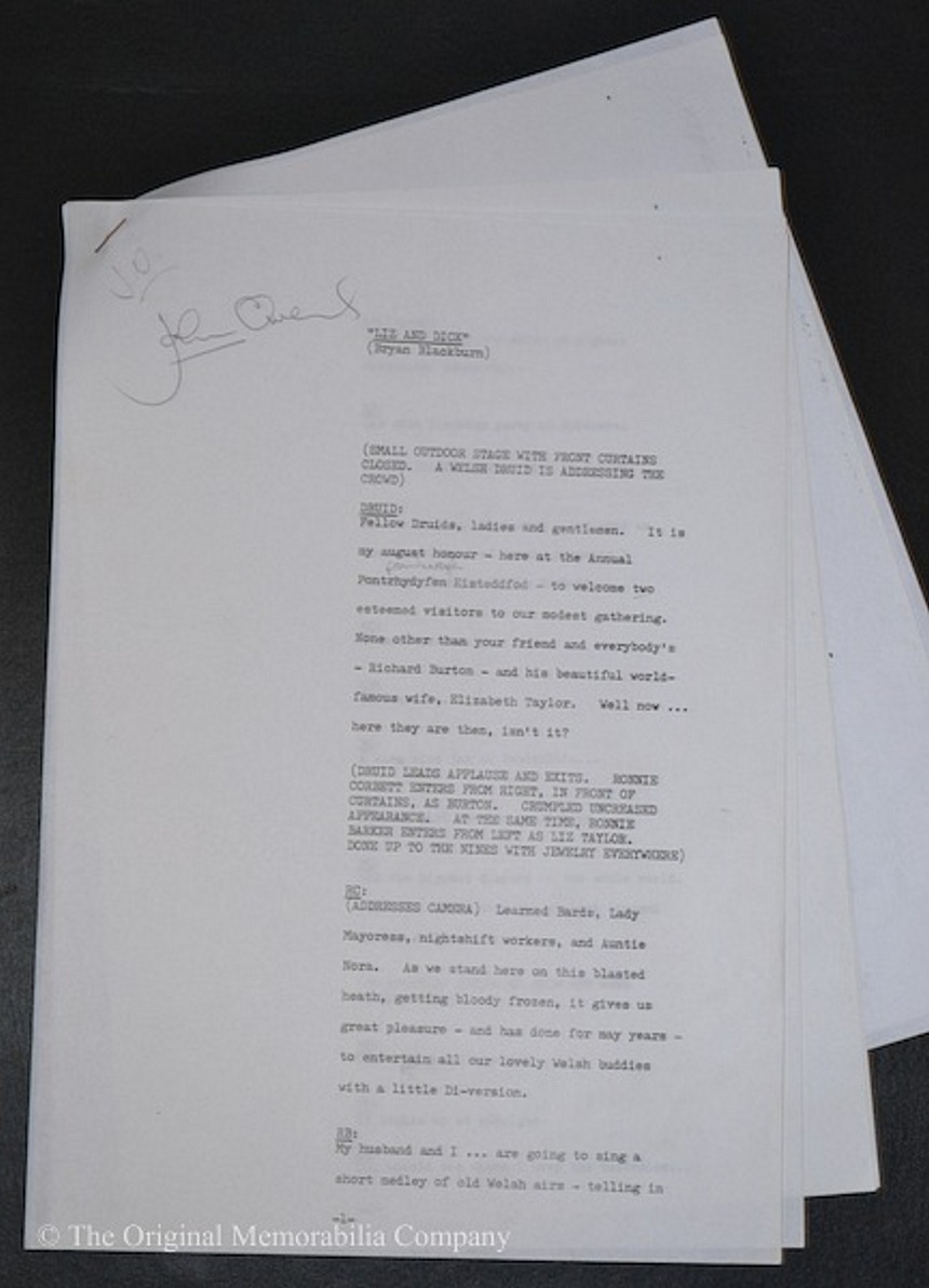 1972 Two Ronnies musical number 'Liz & Dick' script