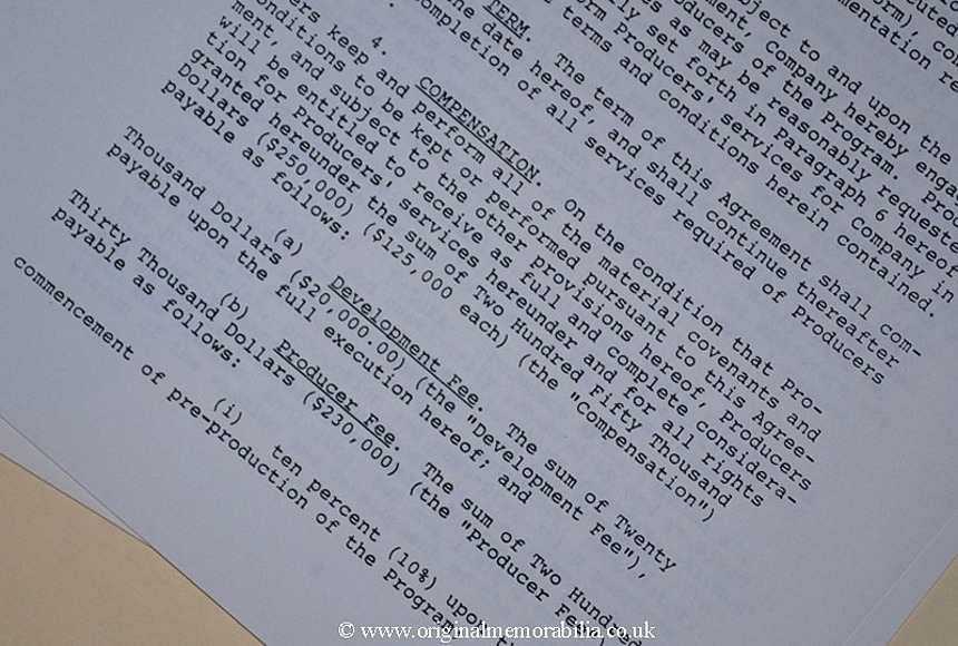 A unique dossier of hundreds of pages for The Jacksons An American Dream