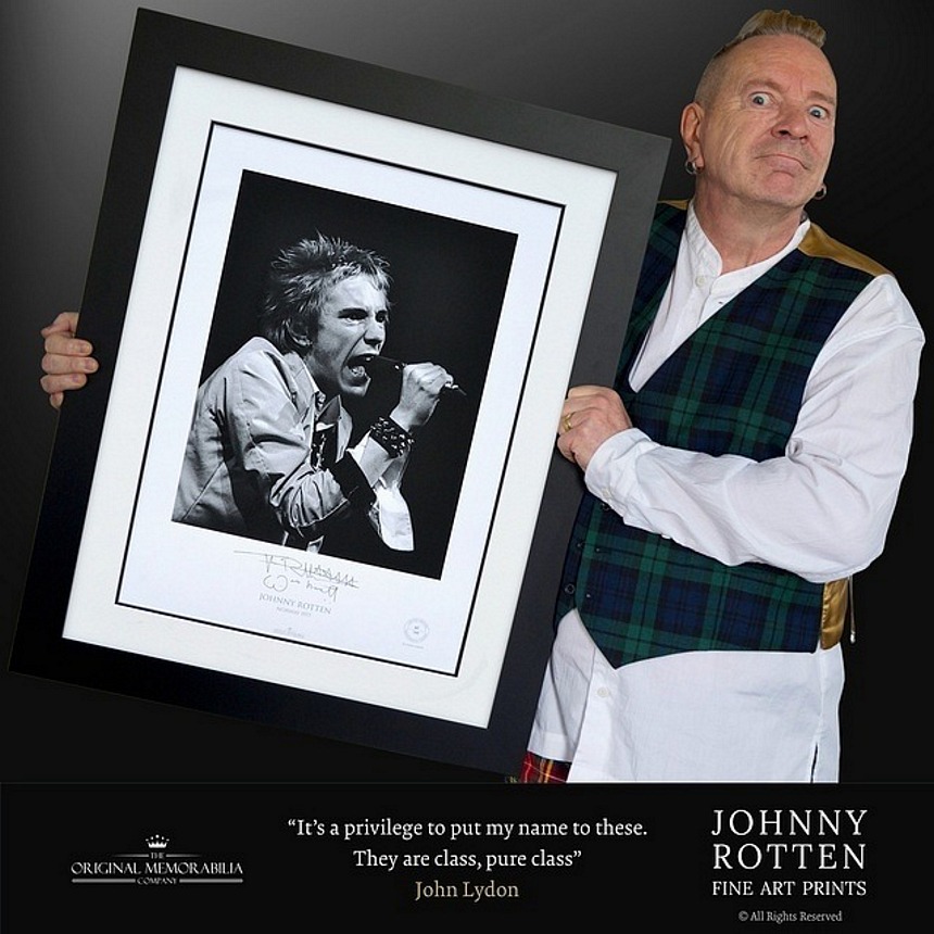 Johnny Rotten Norway Number 1 - Unframed